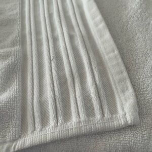 Bianca White Textured beach towel 38 by 64 inches